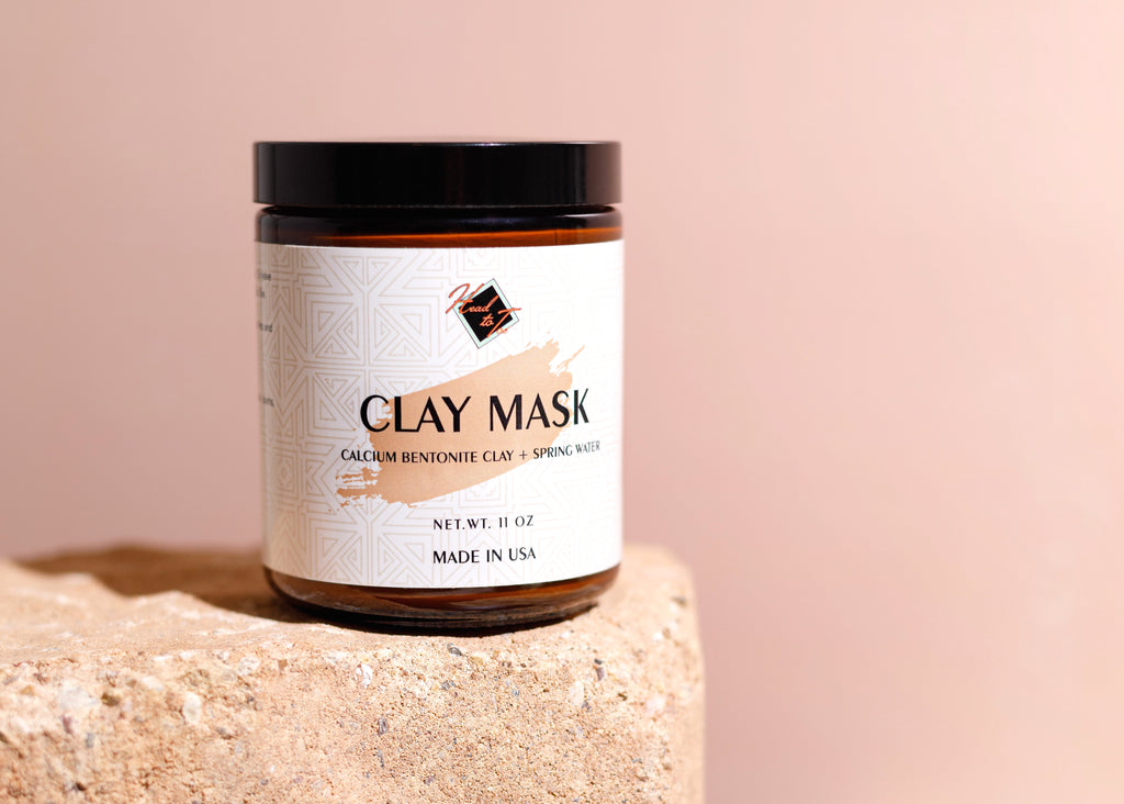 Pure Calcium Bentonite Clay Mask — Deep Pore Detox, Spring Water Activated
