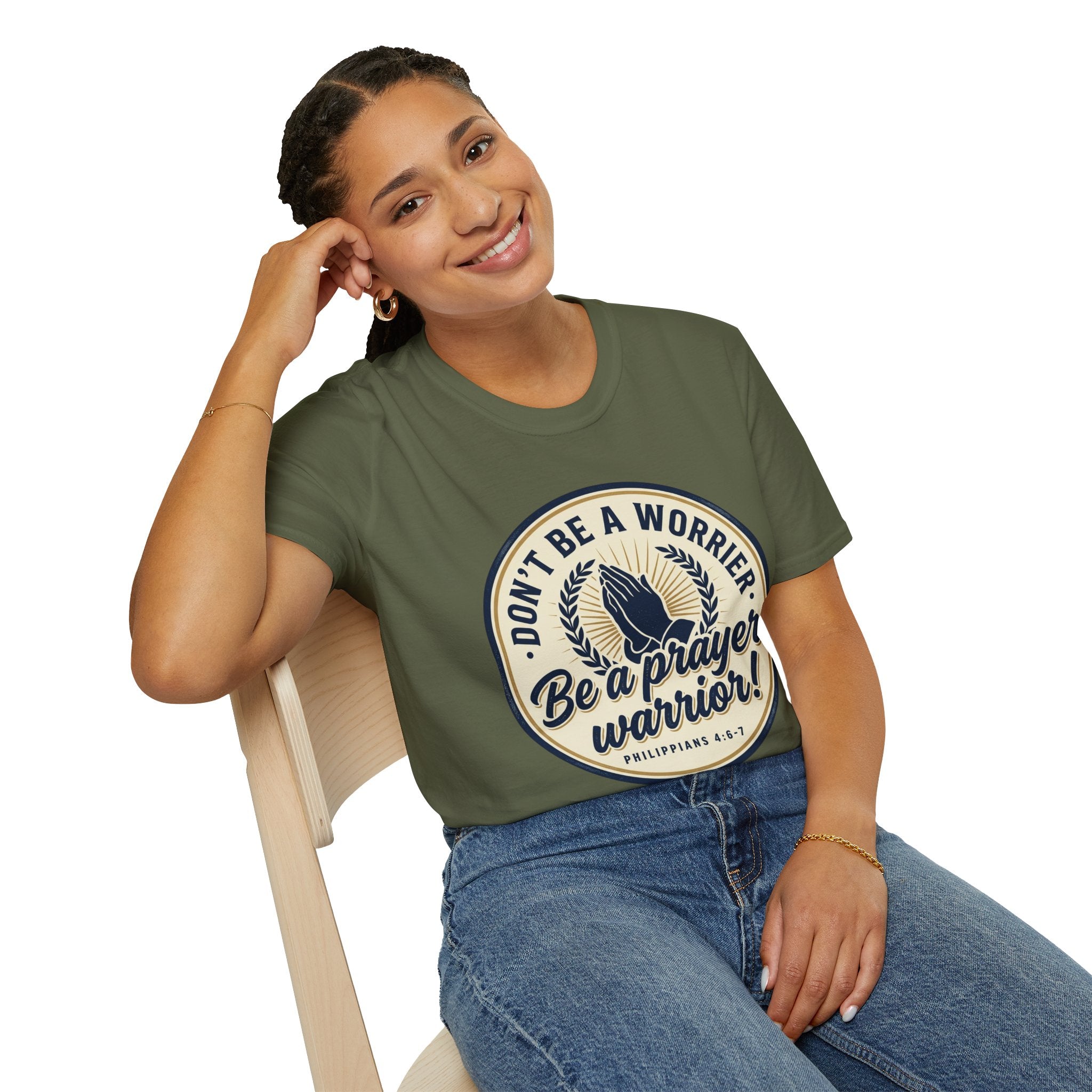Don't be a Worrier be a Prayer Warrior T-Shirt | Scripture Tee