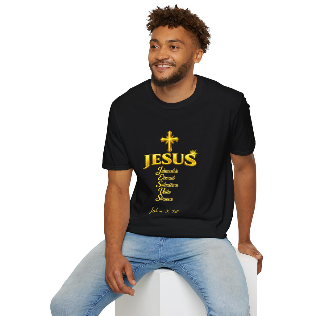 JESUS Acronym Christian T‑Shirt | John 3:16 Scripture Tee