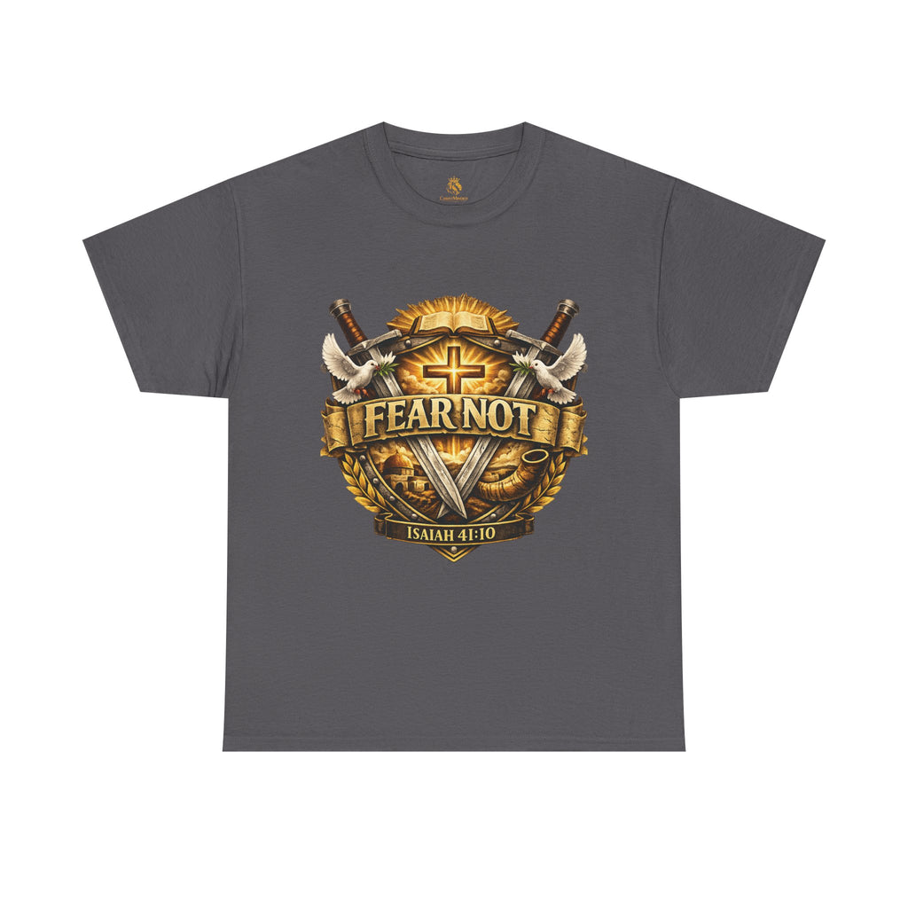 FEAR NOT — Isaiah 41:10 Warrior Shield Tee