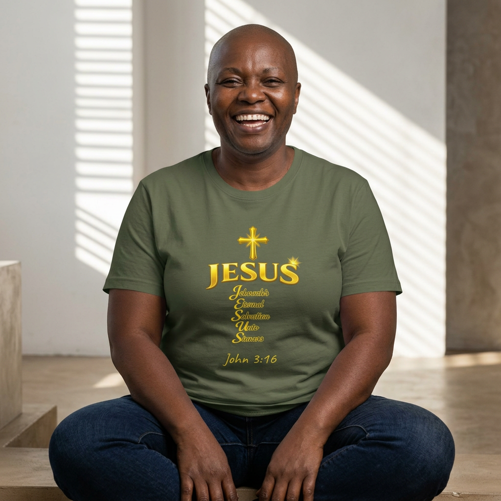 JESUS Acronym Christian T‑Shirt | John 3:16 Scripture Tee