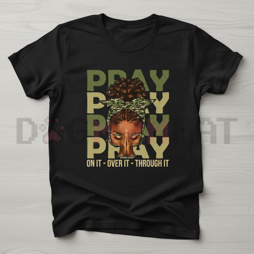 "Blessed Queen" Afro Christian Shirt – Fortify Your Faith Melanin Graphic Tee