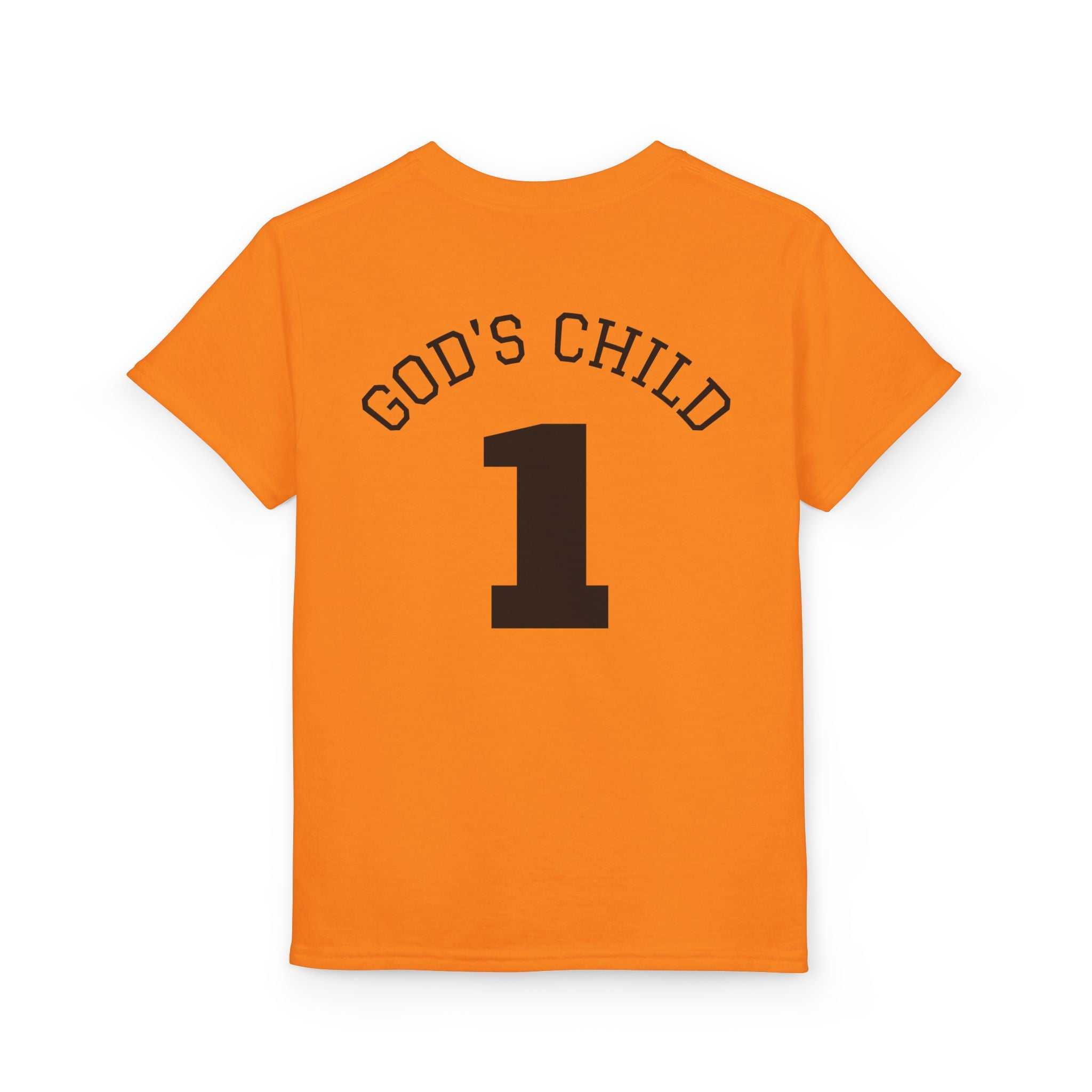 Youth Christian T-Shirt — "Saved by His Blood" Cross Design (God's Child #1)