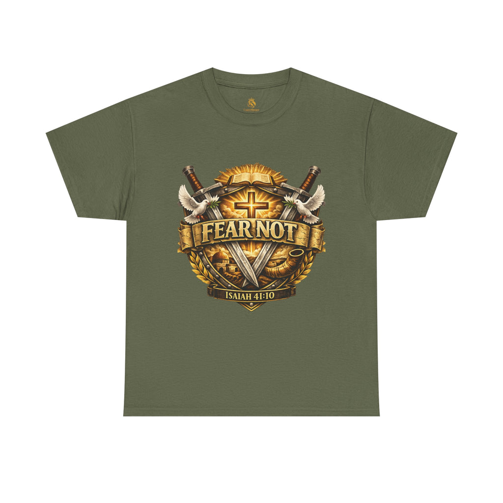 FEAR NOT — Isaiah 41:10 Warrior Shield Tee