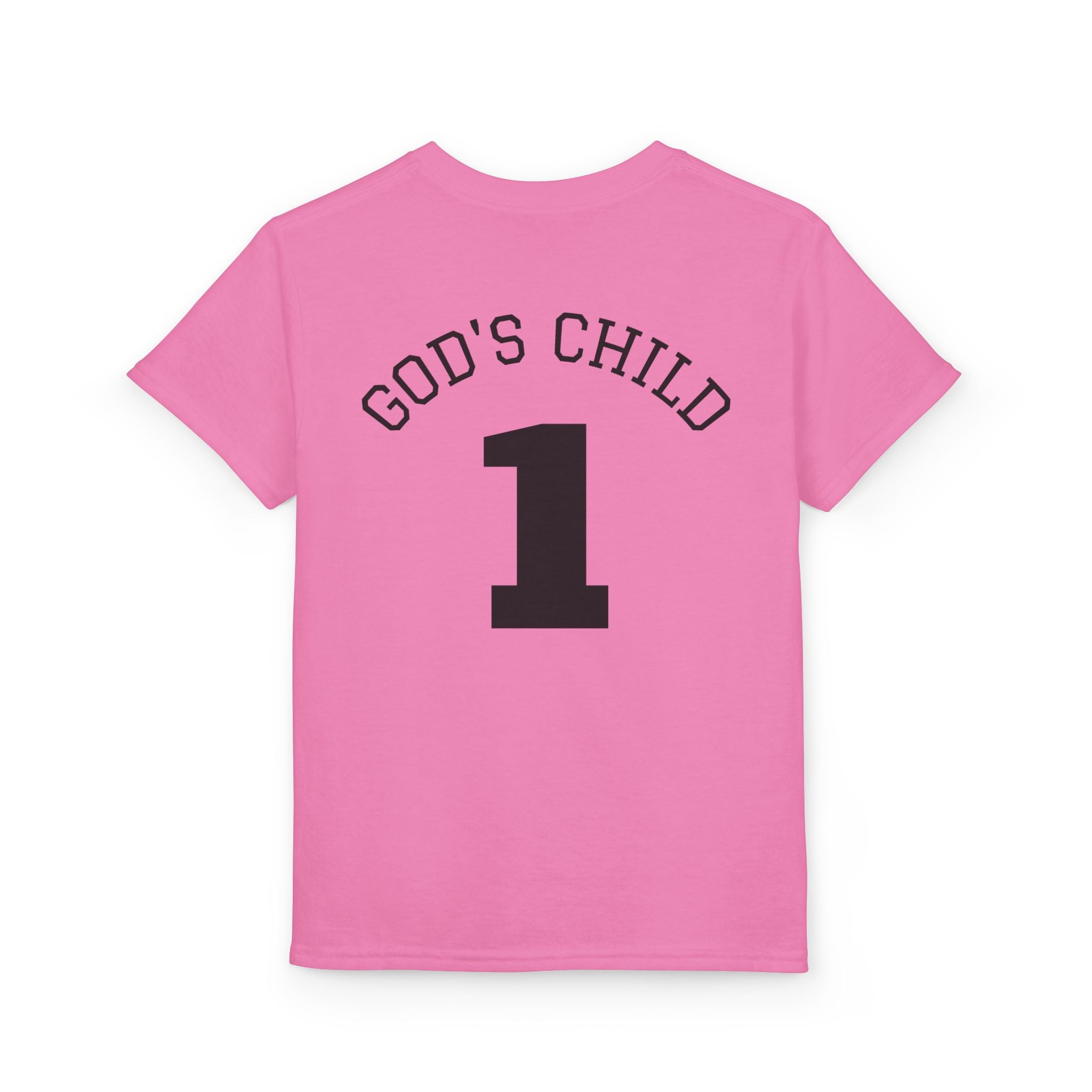 Youth Christian T-Shirt — "Saved by His Blood" Cross Design (God's Child #1)