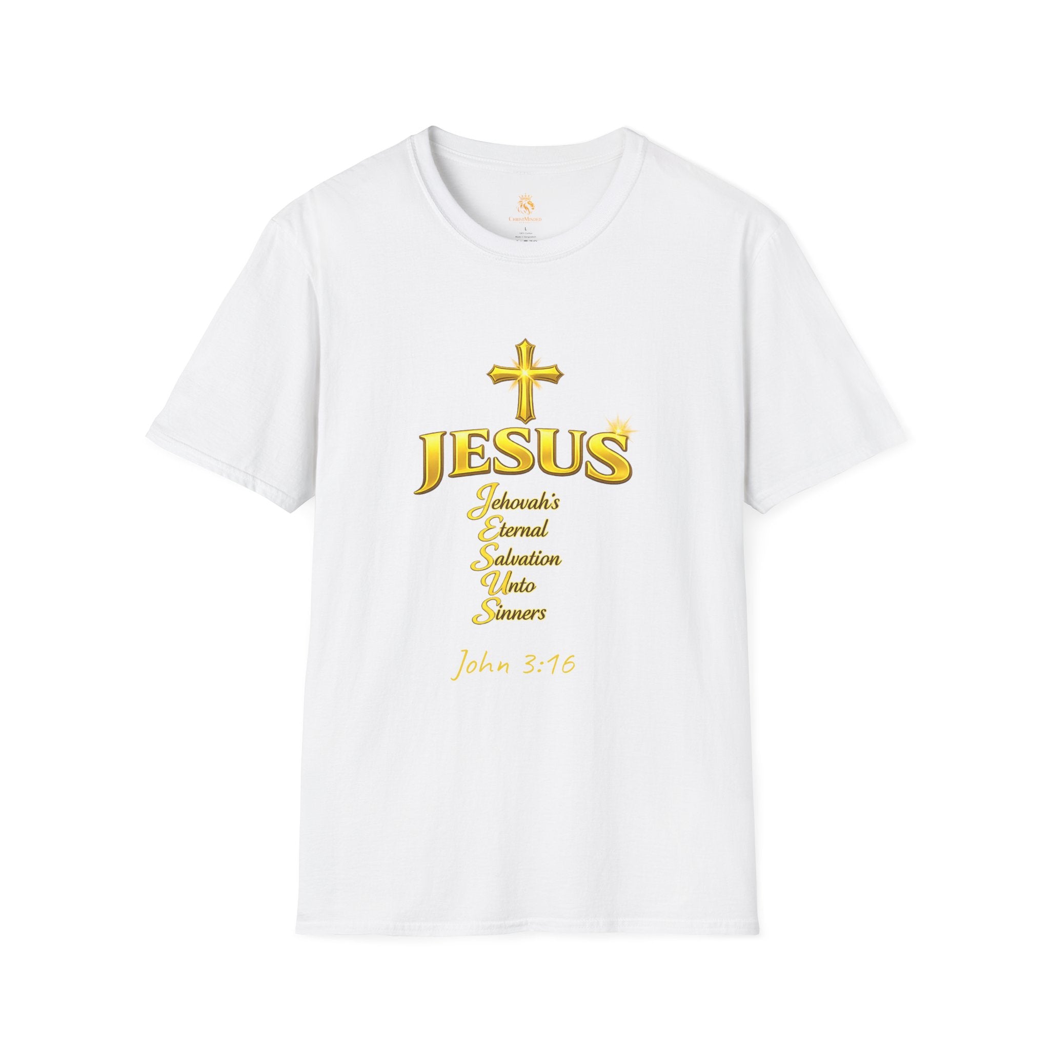 JESUS Acronym Christian T‑Shirt | John 3:16 Scripture Tee