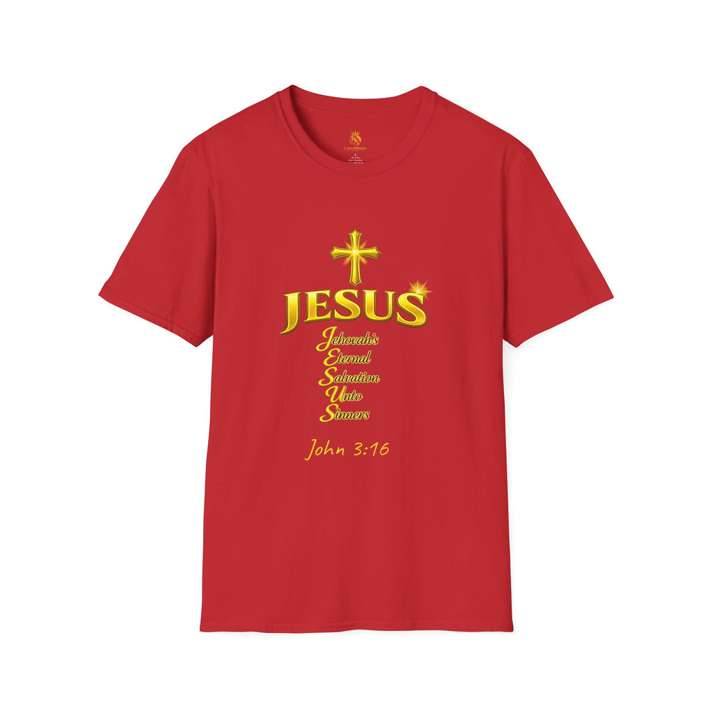 JESUS Acronym Christian T‑Shirt | John 3:16 Scripture Tee