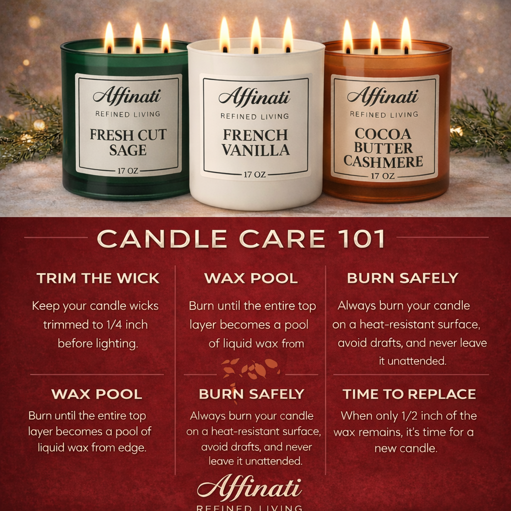 3-Wick Mahogany Teakwood Candle