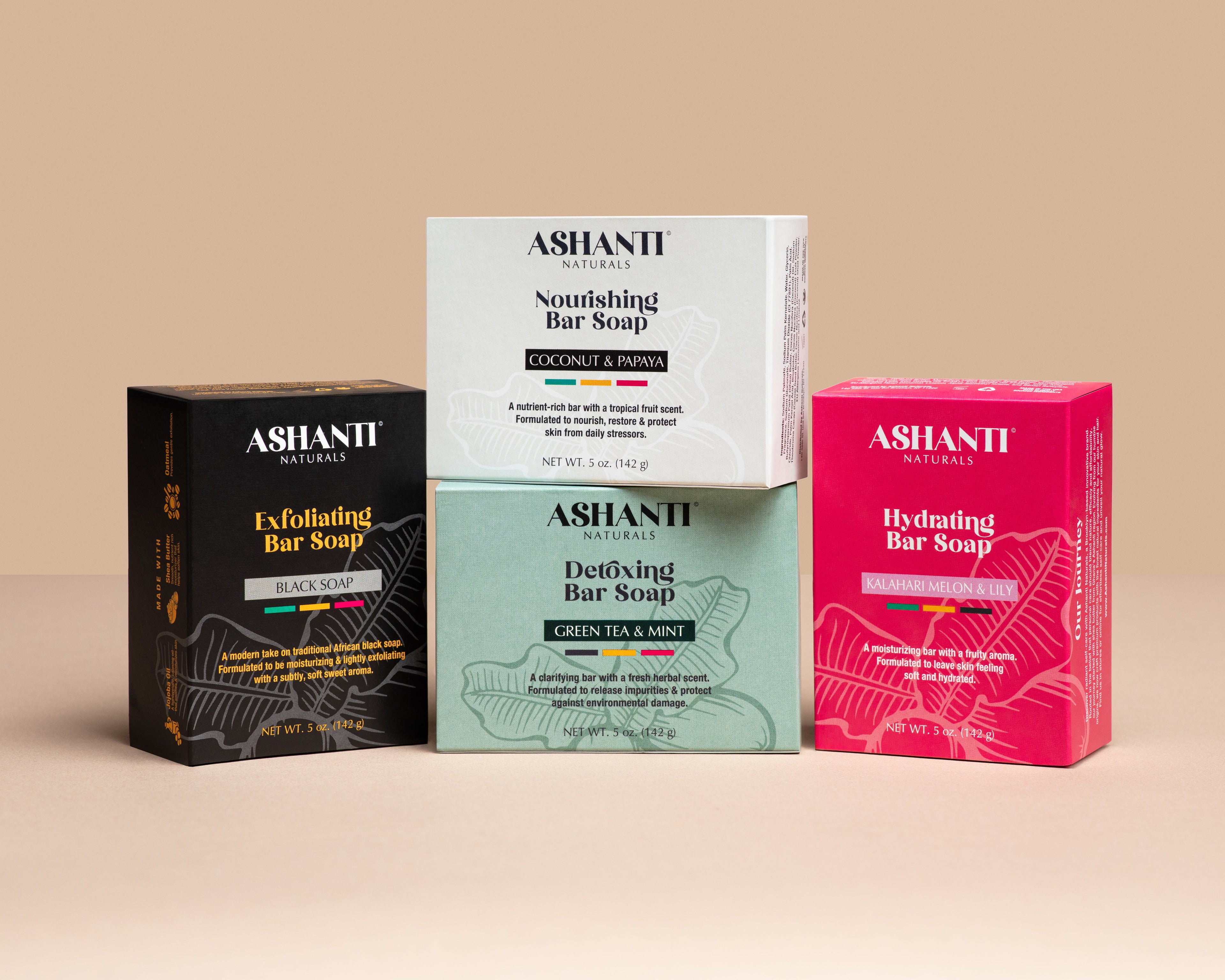 ASHANTI NATURALS Detoxing Green Tea & Mint Soap Bar