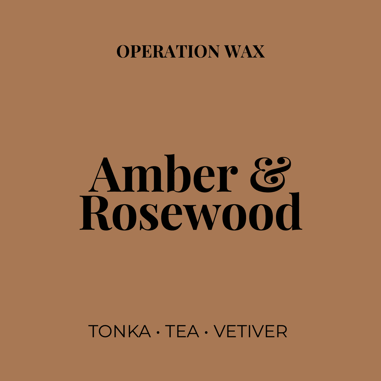 Amber & Rosewood Scented Candle