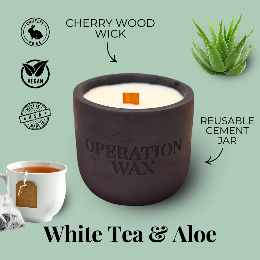 White Tea & Aloe Scented Candle